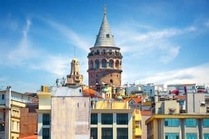Cityscape of Istanbul with the view on Galata Tower